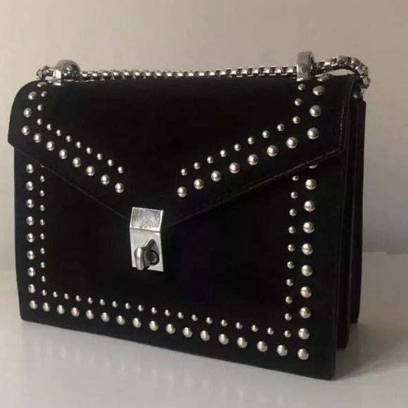 Handbags - BLACK STUDDED BAG